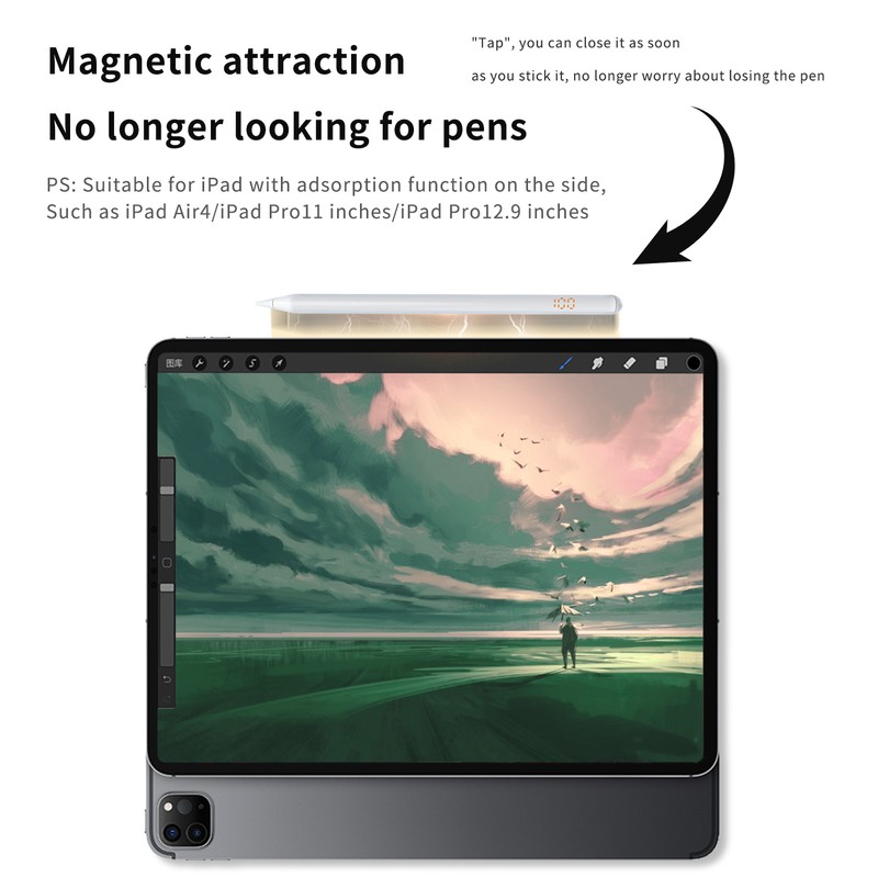 Tablet Stylus Pencil Digital Power Display Tilt Pressure Sensing Full