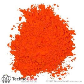 TechnoGlow Fluorescent Powder, FIREHOUSE ORANGE - UV Reactive Powder / Pigment - 1 Ounce