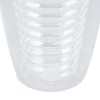 Double Wall Glass Coffee Cup 320ml High Temperature Resistance Clear