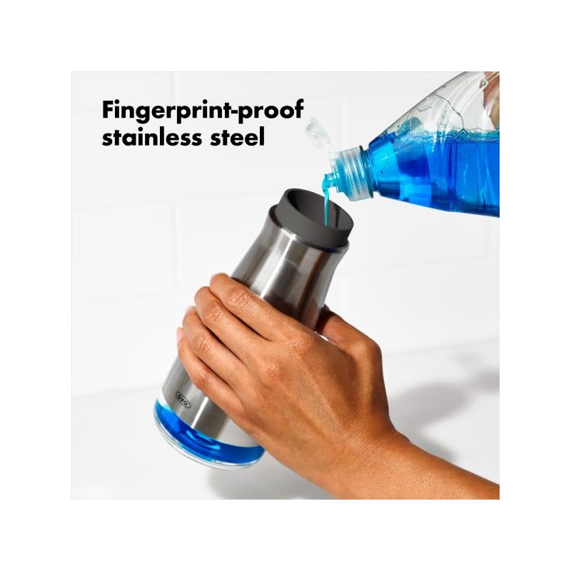 OXO Good Grips Stainless Steel Soap Dispenser, Kitchen and Bathroom