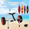 ValenLyra Heavy Duty Kayak Cart with 10-inch Solid Never-Flat Tires