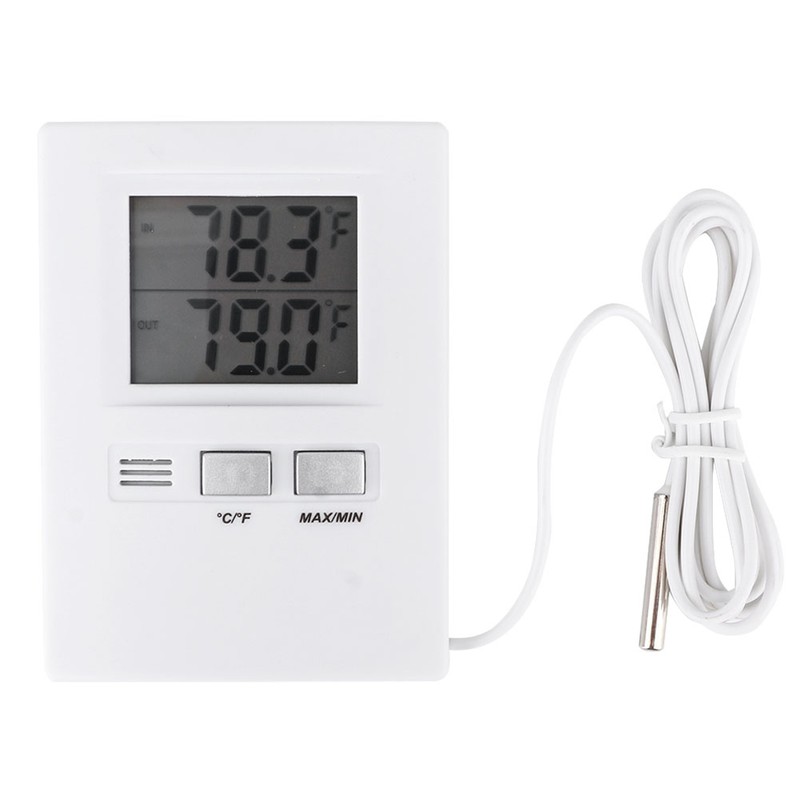 High Precision LCD Digital Indoor&Outdoor Thermometer Temperature Meter Tester Battery
