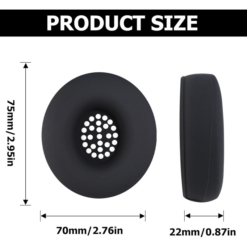 umvowuxa Silicone Sweat Earpad Covers for Beats Solo 4, Solo