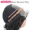 lumeng Micro Twist Braided Wigs for African American Women Glueless