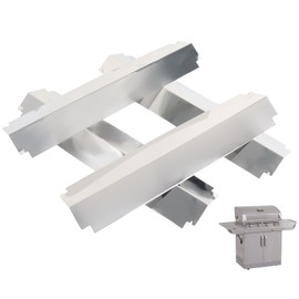 Heat Shield Plates for Charbroil Grill Replacement Parts G501-0008-W1, BBQ Heat Tents for Thermos Grill Parts 461262407, Stainless Steel Flame Guards for Kenmore, Centro etc., 16" x 3 13/16", 4PCS