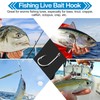 Fishing Live Bait Hooks, 40pcs Bait Hooks Live Bait Saltwater