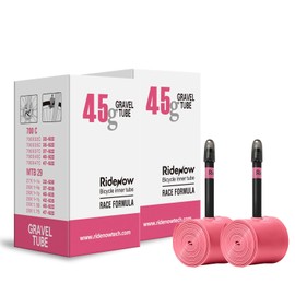 2 Pack Ridenow TPU Inner Tube 700C x 32-47C Super Light for Road Bike Tubes with 45mm Presta Valves (Include Repair Patch Kit)