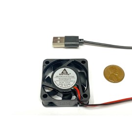 GDStime 2 x USB 5v fan 4015 small cooling 2pin computer 40mm x 15mm heatsink axial B29