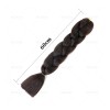 2 Pzs Extensiones De Trenzas Africanas Kanekalon Color 1#-Negro