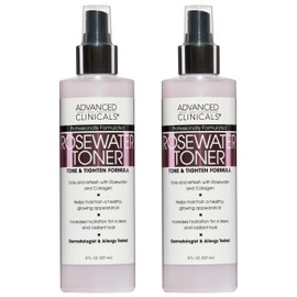 ADVANCED CLINICALS 2 PACK SET - TONICO FACIAL DE AGUA DE ROSAS DETOXIFICANTE CON CARBON ACTIVADO 237MLCU                                              