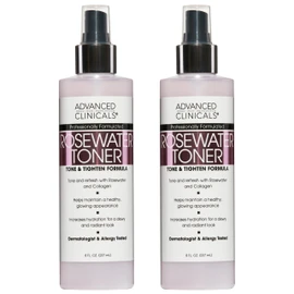 ADVANCED CLINICALS 2 PACK SET - TONICO FACIAL DE AGUA DE ROSAS DETOXIFICANTE CON CARBON ACTIVADO 237MLCU                                              