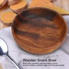 Wooden Snack Bowl, Smooth Surface Wood Serving Bowls for Hotel