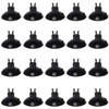 Pawfly 20 Piece Black Aquarium Suction Cup Clips 3/16" Airline