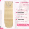 Clip in Hair Extensions Real Human Hair Clip ins 100%