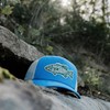 Field & Stream Men's Trucker, Bass Stamp/Blue/Ivory, 5 Panel