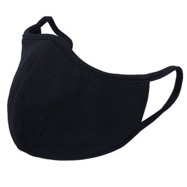School Face Covering | 2-Layer | Washable | Reusable | Breathable | Dust Filtration | Splash Resistant | Ideal for all outdoor activities such as Cycling & Running | 3-pack, Nametag (Black, X-Small)