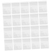 IWOWHERO Portable Ring Storage Pouches 100 Pack PVC Jewelry Bags