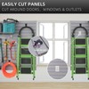 Slatwall Panel Garage Wall Organizer Heavy Duty Wall Mounted, PVC
