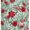 Albert Estate LTD., 12" Poinsettia Fabric Clip-on Lamp Shade