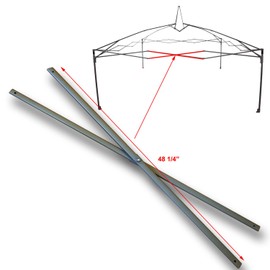 for Coleman 12' x 12' Straight Coleman Shelter Canopy Gazebo 48 1/4" Middle Truss Bar Replacement Parts for Model 2000023972