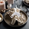 6pcs Easter Bunny Napkin Rings, Simple Wooden Rabbit Napkin Holders
