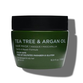 Luseta Tea Tree Hair Mask Clarify and Repair Hair Treatment for Oily Hair 16.9oz