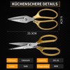 Plys Kitchen Scissors Stainless Steel Cooking Scissors for Kitchen: Heavy