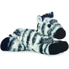 Aurora 31289, 16609, 16607 Jungle Animals - Elephant, Giraffe, and Zebra Bundle of 3 Plush, Multi-Color