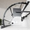 Sandy Beach Slimline Black Shower Waste Trap, Black Shower Tray