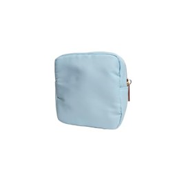 Blue Bird Nylon Makeup Bags for Women Girls Travel Toiletry Pouch Cosmetic Bag Makeup Organizer, Sky Blue, Mini, Mini Nylon Bag