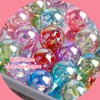 500pcs Acrylic Round Beads AB Colorful Bead 6mm Loose Bubble