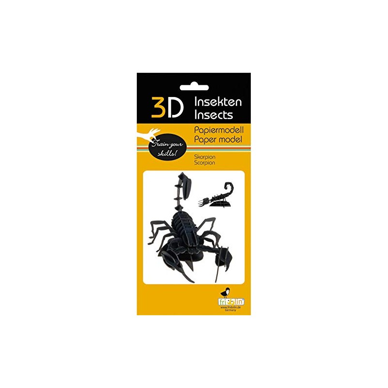 Fridolin 3D Paper Model Scorpion