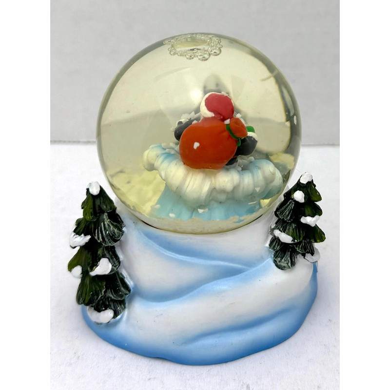 2004 Harley Davidson Mini Holiday Snow Globe Biker Santa 96884-05V