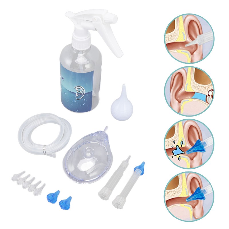 Ear Cleaning Kits 500ml Ear Washer Spray Bottle System with