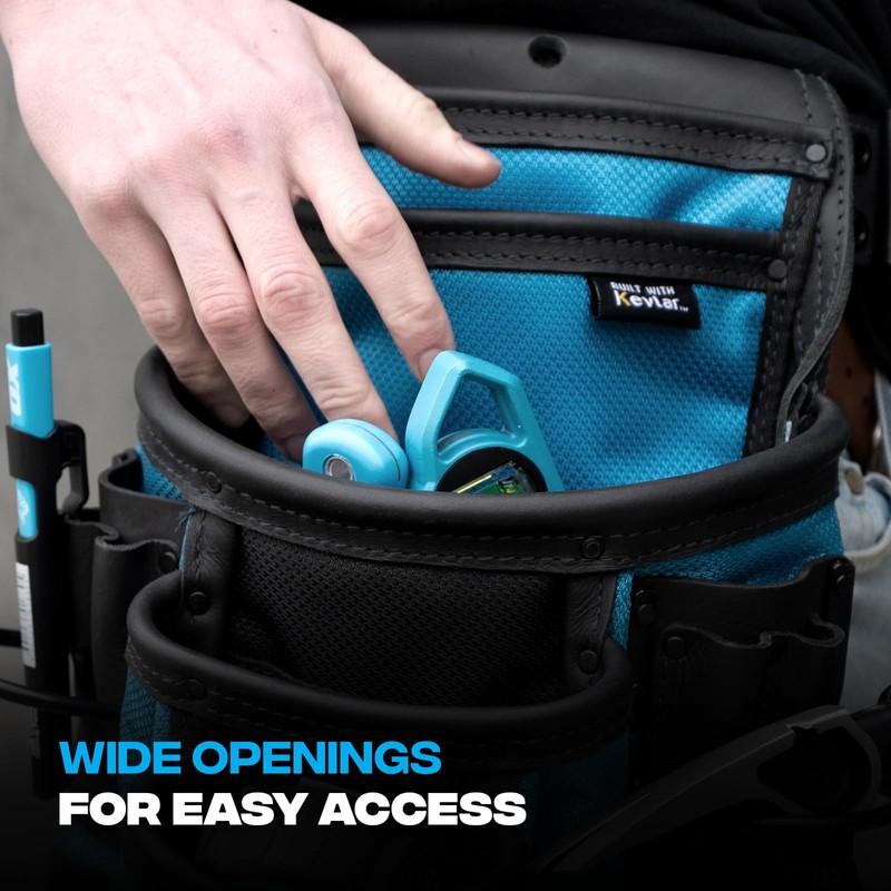 OX Ultimate 10 Pocket Leather & Nylon Dual Hammer Holder