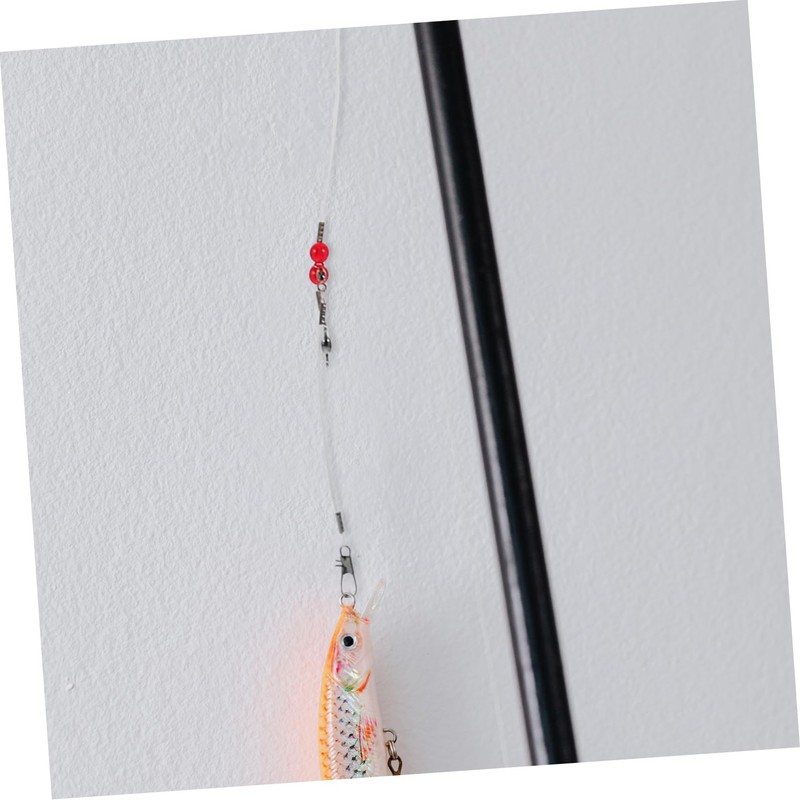 Abaodam 6pcs Saltwater Fishing Leaders with Swivels High Strength Biteresistant