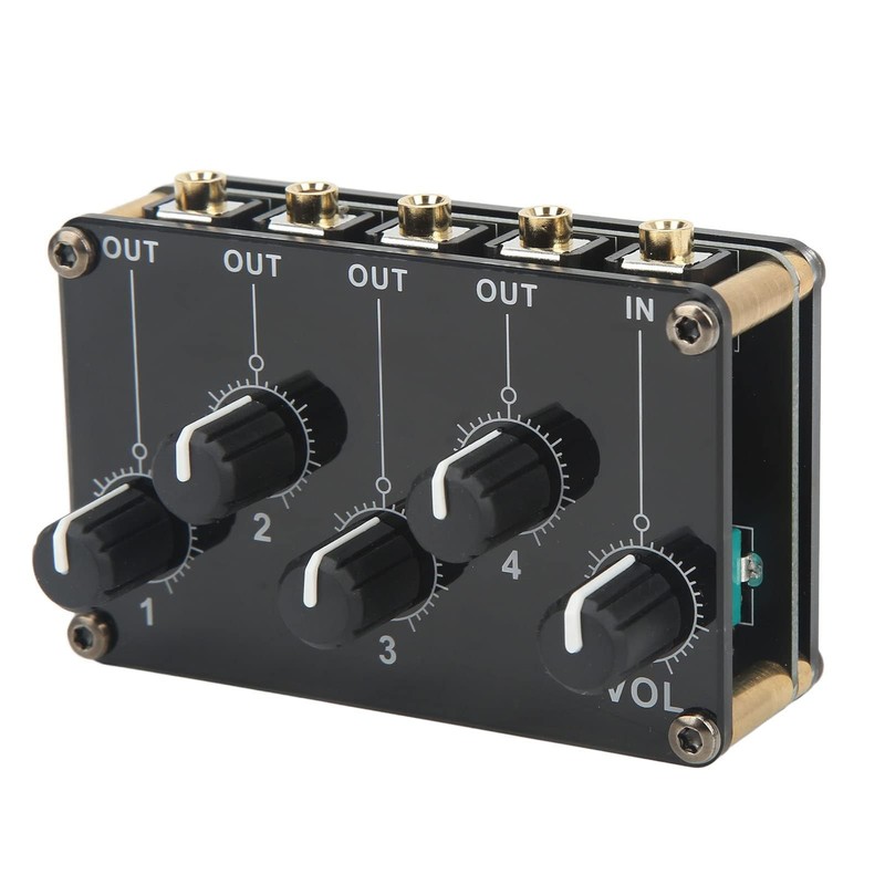 Agatige Mini Stereo Audio Mixer, Portable High Sensitivity Low Noise