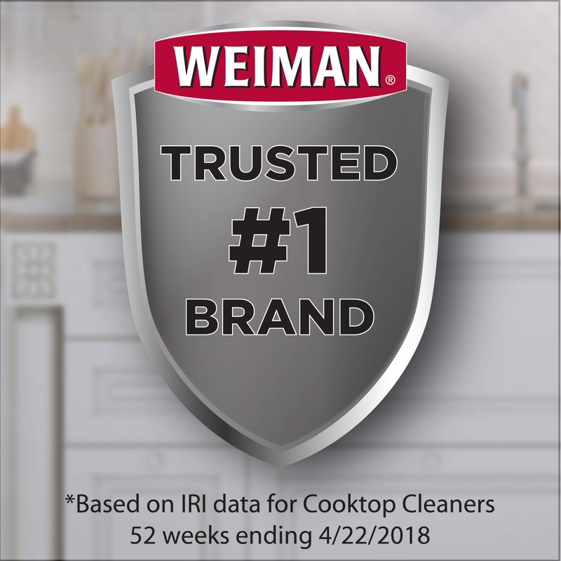 Weiman Glass Cooktop Heavy Duty Cleaner & Polish - Shines
