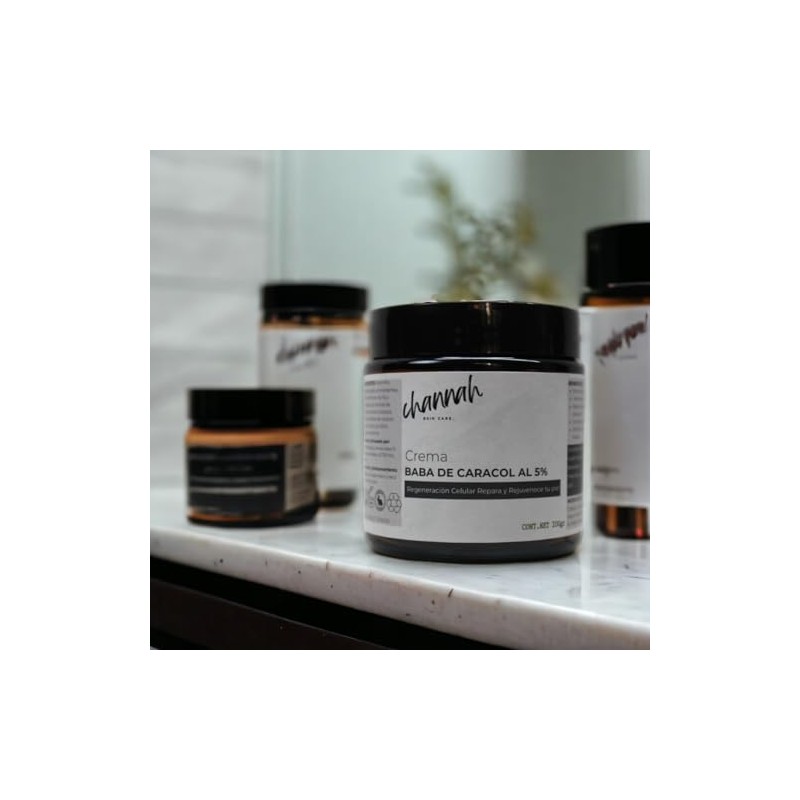 Crema de Baba de Caracol Con colágeno, Elastina, Alantoína, Ácido