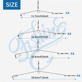 Chivao 16 Pieces Automatic Ice Fishing Hooks Device Stainless Steel Spring Loaded Fishing Traps Automatic Trapping Gear Actuated Tools with Spring for Ice Survival Bait Trapping