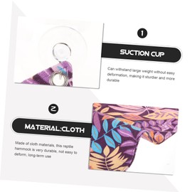 Levemolo Bearded Dragon Lizard Hammock Small Pet Cage Hammock Swing Reptile Animals Toy