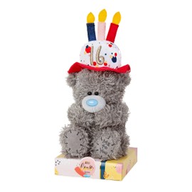 Me To You Bear 7" 16th Birthday Wearing Hat, Gray