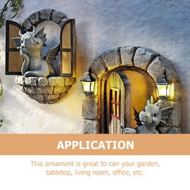 Holibanna Decoración de pared de dragón 3D para colgar en la pared, decoración de pared del hogar para recámara de niños