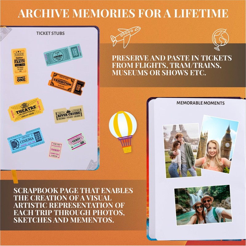 Travel Planner & Journal A5 Holiday Organiser Notebook