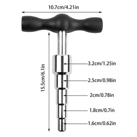 Calibration Mandrel, T Calibrator, Pipe Calibration, Metal Calibrator, Universal Pipe Expander for Multilayer Composite Pipe, Heating Pipe, Plastic Pipe, Copper Tube (16/18/20/25/32 mm)