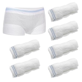 UILYNIU 6 Pack Incontinence Net Knickers, Medium Fix Incontinence Fixing Pants, Net Pants, Incontinence Stretch Net Pants for Daily Use, Travel, Pregnant Women, Incontinence (White)