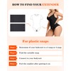 AHENCON Bodysuit Extender For Women Adjustable Snap Crotch Add Length