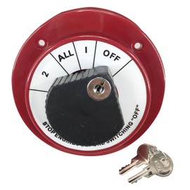 Pactrade Marine Boat Dual Battery Selector Disconnect Switch w/Lock 250A 6-32V