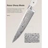 D.Perlla Knife Set, 14 PCS Stainless Steel Kitchen Knives Block