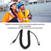 8Pin Speaker Mic Cable Radio Hand Microphone Coiled Cord Replacement